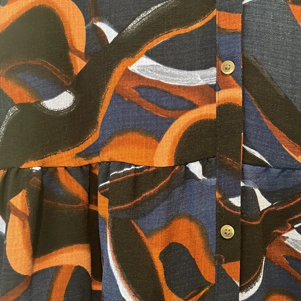 Abstract Pattern Dress - Picture 2 of 4
